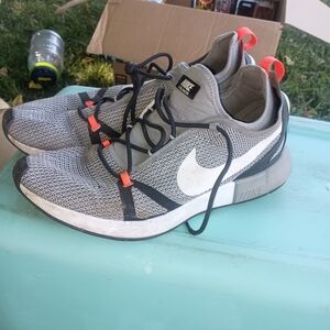 Nike Gray and White Sneakers